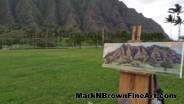 Hawaii Artist Mark N Brown Hawaiian Plein Air Fine Art Painting Honolulu 22