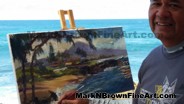 Hawaii Artist Mark N Brown Hawaiian Plein Air Fine Art Painting Honolulu 24