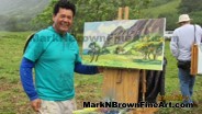 Hawaii Artist Mark N Brown Hawaiian Plein Air Fine Art Painting Honolulu 28
