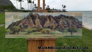 Hawaii Artist Mark N Brown Hawaiian Plein Air Fine Art Painting Honolulu 29