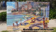Hawaii Artist Mark N Brown Hawaiian Plein Air Fine Art Painting Honolulu 45