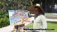 Hawaii Artist Mark N Brown Hawaiian Plein Air Fine Art Painting Honolulu 46