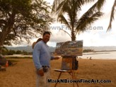 Hawaii Artist Mark N Brown Hawaiian Plein Air Fine Art Painting Honolulu 48