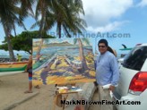 Hawaii Artist Mark N Brown Hawaiian Plein Air Fine Art Painting Honolulu 50