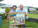 Hawaii Artist Mark N Brown Hawaiian Plein Air Fine Art Painting Honolulu 53