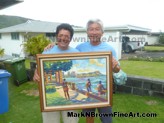 Hawaii Artist Mark N Brown Hawaiian Plein Air Fine Art Painting Honolulu 54