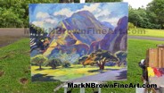 Hawaii Artist Mark N Brown Hawaiian Plein Air Fine Art Painting Honolulu 55