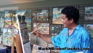 Hawaii Artist Mark N Brown Plein Air Fine Art Painting 01