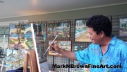 Hawaii Artist Mark N Brown Plein Air Fine Art Painting 03