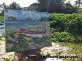 Hawaii Artist Mark N Brown Plein Air Fine Art Painting 18