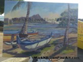 Hawaii Artist Mark N Brown Plein Air Fine Art Painting 23