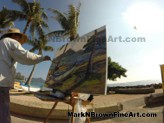 Hawaii Artist Mark N Brown Plein Air Fine Art Painting 25