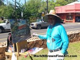 PLEIN AIR PAINTING - Hawaii Artist Mark Brown Plein Air Painting Winter 2017 Photos 01