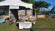 ART SHOW - Hawaii Artist Mark Brown Plein Air Painting Winter 2017 Photos 06