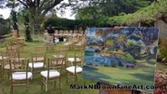 LIVE WEDDING PAINTING - Hawaii Artist Mark Brown Plein Air Painting Winter 2017 Photos 08