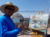 PLEIN AIR PAINTING - CALIFORNIA - Hawaii Artist Mark Brown Plein Air Painting Winter 2017 Photos 09