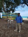 PLEIN AIR PAINTING - ALA MOANA BEACH PARK - Hawaii Artist Mark Brown Plein Air Painting Winter 2017 Photos 16